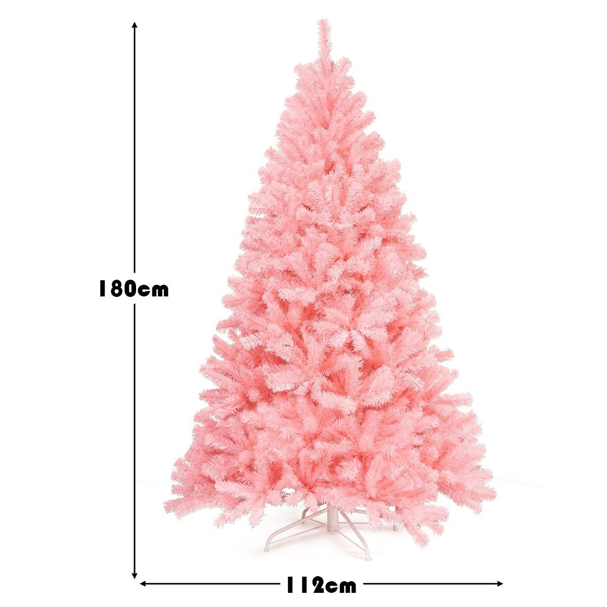 1,8M Árbol De Navidad Con Color Cerezo Aspecto Frondoso Y 1036 Ramas Fácil De Montar Perfecto Como Decoración