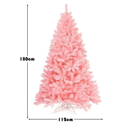 1,8M Árbol De Navidad Con Color Cerezo Aspecto Frondoso Y 1036 Ramas Fácil De Montar Perfecto Como Decoración